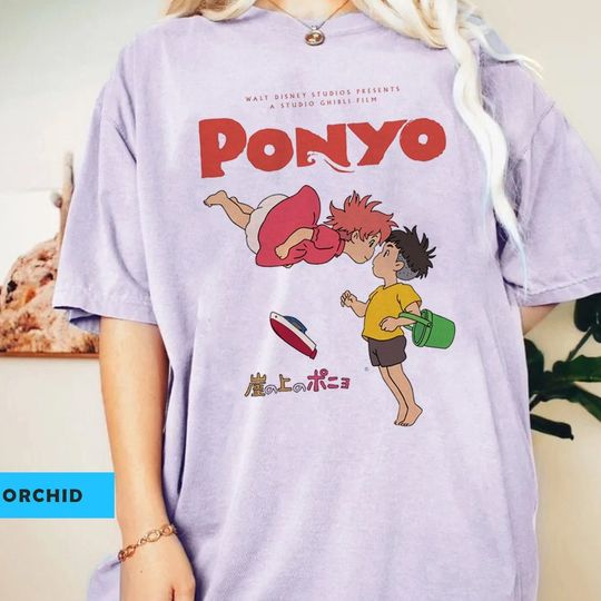 Ponyo Ghibli T-Shirt, Ghibli Shirt, Hayao Miyazaki Studio Ghibli Shirt, Totoro