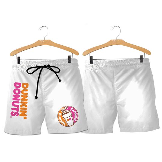 Dunkin Donuts Beer Shorts, Beach Shorts, Dunkin Donuts Shorts