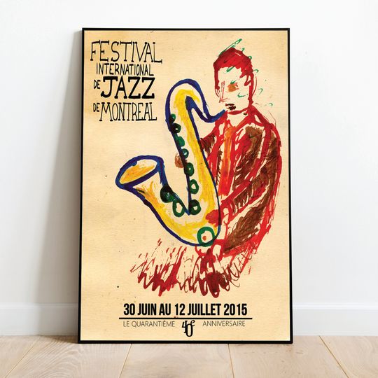 Montreal Jazz Festival Premium Matte Vertical Poster