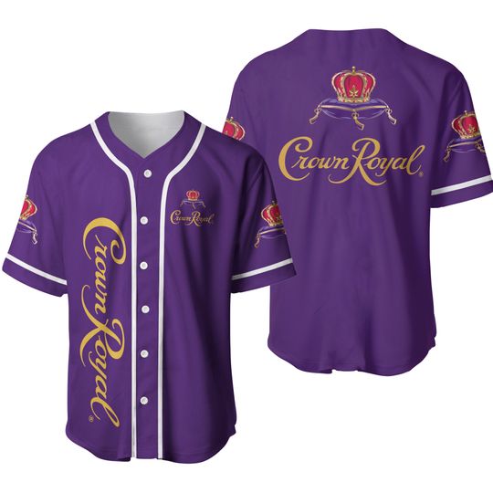 Purple Crown Royal Baseball Jersey,Baseball Jersey