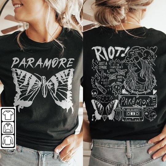 Paramore Doodle Art Shirt, Vintage Paramore Album Lyric Merch Tee, Retro Paramore Tattoo Tour 2023