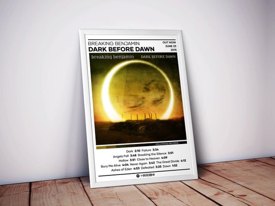 Discover Breaking Benjamin Poster | Dark Before Dawn Poster