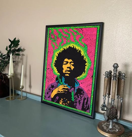 Vintage 1960's Jimi Hendrix Music Poster