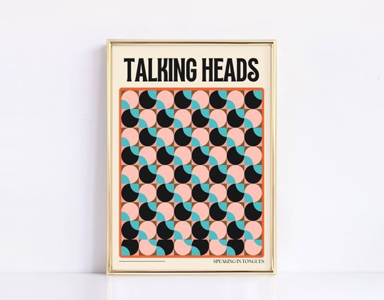 Talking Heads Music Poster