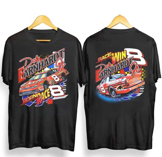Vintage 1990s Dale Earnhardt Jr. Born To Race Racing Graphic T-Shirt