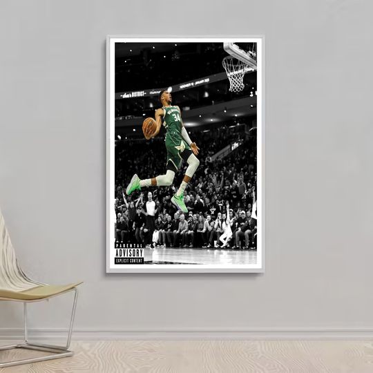 Giannis Antetoko windmill dunk poster