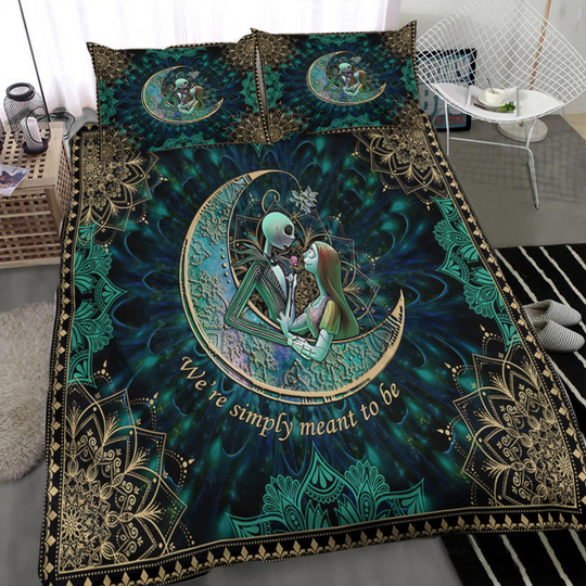 Jack and Sally Couple Bedding Set , Nightmare Before Christmas Duvet Cover