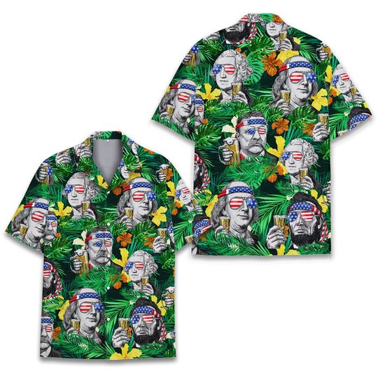 George Sloshington Washington Hawaiian Shirt