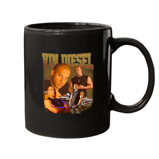 Vin Diesel Mugs - Vintage 90s Style Mugs