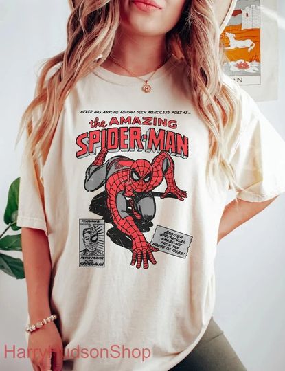 Retro 90s Marvel The Amazing Spider Man Comfort Colors Shirt,