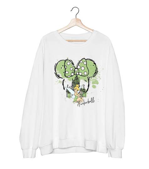Tinkerbell Sweatshirt, Watercolor Disney Castle Shirt, Tinkerbell Princess Shirt