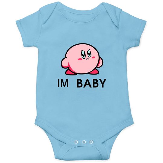 Kirby Im Baby Embroidered Onesies