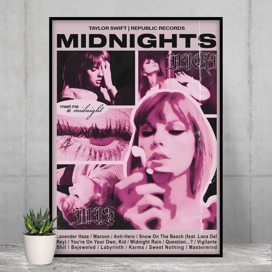Taylor Midnights Album Poster
