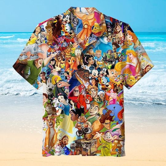 Discover Walt Disney World Hawaiian Shirt, Mickey and Friends Button Up Shirt, Disneyworld Hawaii Shirt