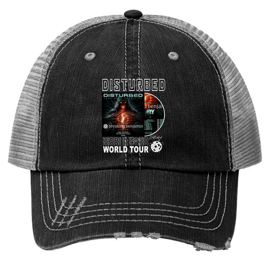Disturbed Music Trucker Hats, Vintage Disturbed Take Back Your Life Tour 2023 Trucker Hats