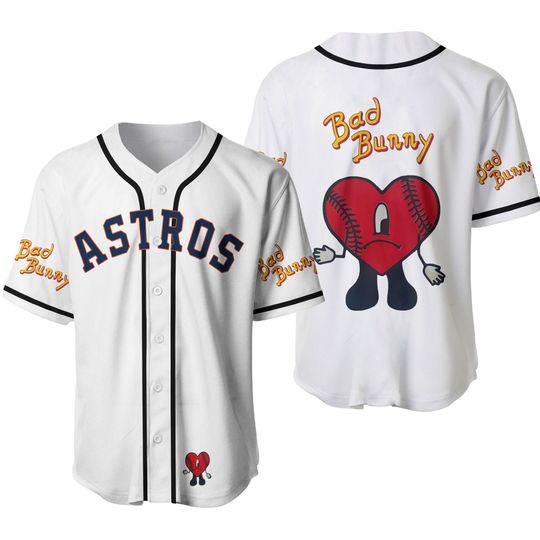Astros Bunny Baseball Jersey, Astros Team Shirt, Bunny Jersey