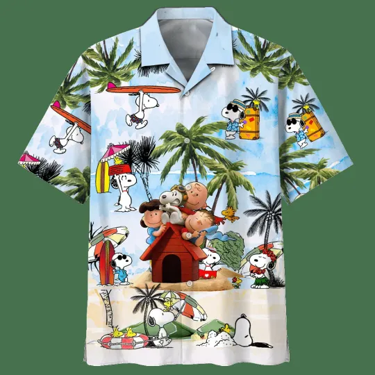 Snoopy Summer Time Hawaiian Shirt Beach Shirt Fashion Summer Shirt