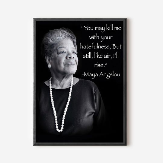 Maya Angelou Premium Matte Vertical Poster