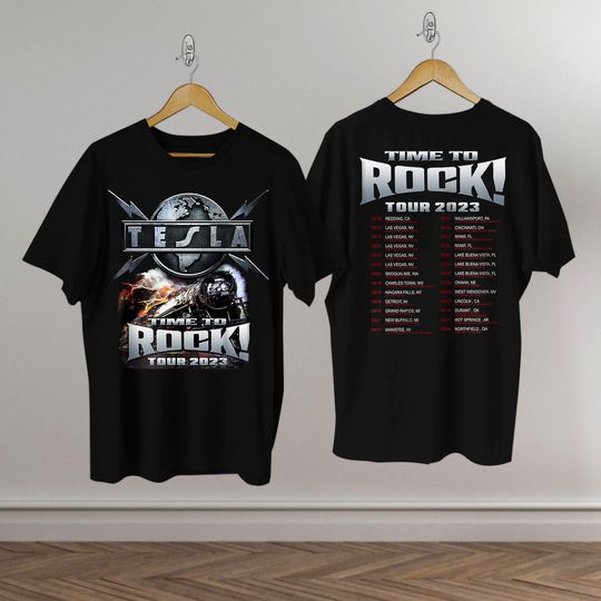 Tesla Time To Rock! Tour 2023 Shirt
