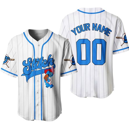 Discover Custom Stitch Baseball Jersey Shirt, Stitch Jersey Shirt, Disney Baseball Jersey Shirt