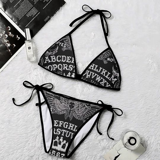 Ouija Board Black Bikini Set or Separate