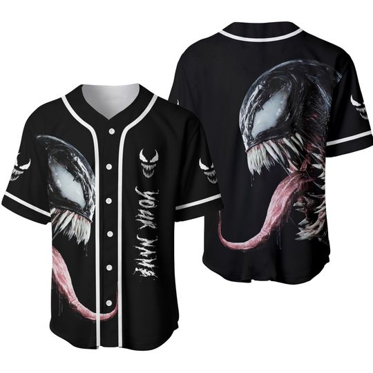 Venom Baseball Shirt, Horror Movie Shirt, Venom Shirts, Baseball Jersey Shirt