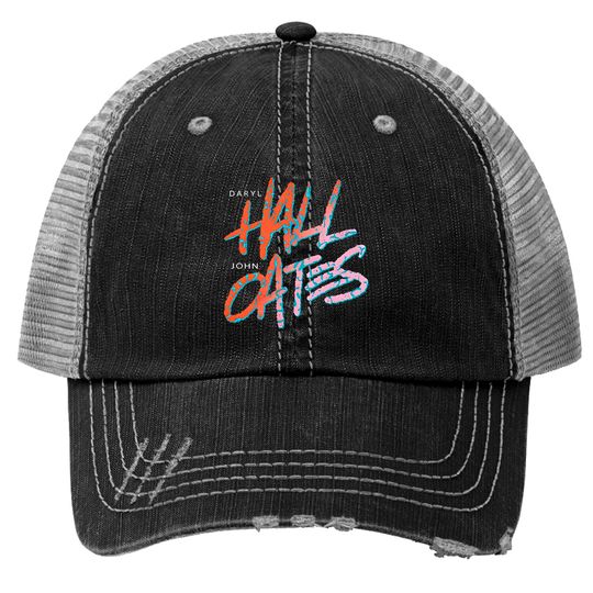 Hall Oates 80's Pop Logo Men's Trucker Hats Bigger Than Both of Us Daryl John Music Tour 2023