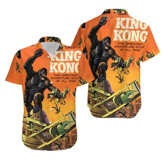 King Kong Universsal Hawaiian Shirt Summer Vacation Hawaiian Shirt