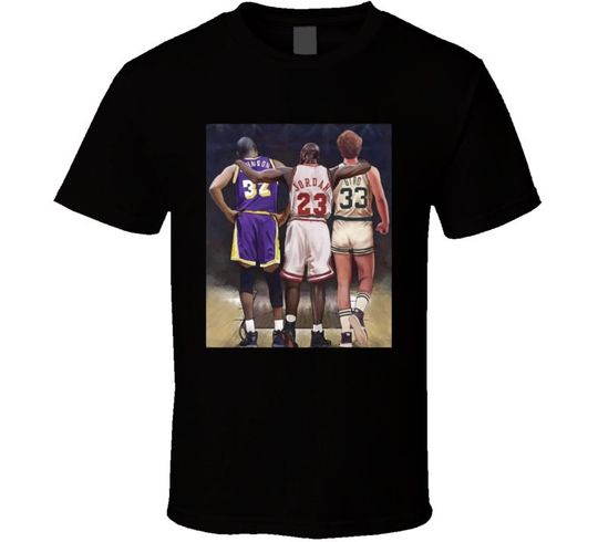 Magic Johnson Michael Jordan Larry Bird Basketball Legends T Shirt