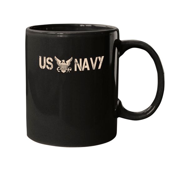 US Navy Vintage Basic Mugs Navy U.S. Military Mugs Naval Veteran Sailor - Navy - Mugs