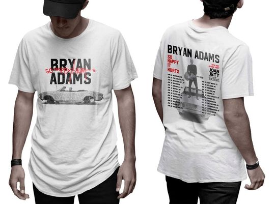 Bryan Adams So Happy It Hurts Tour 2023 Merch, Bryan Adams Tour 2023 Shirt