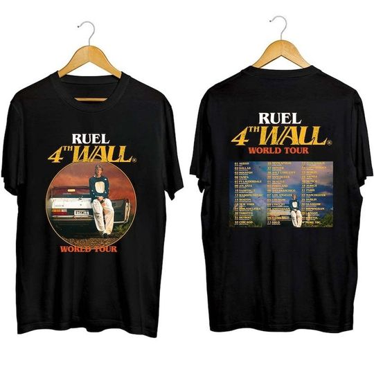 Discover Ruel 4th Wall World Tour 2023 Shirt, Ruel Fan Shirt, Ruel 2023 Concert Shirt
