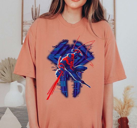 Discover Marvel Spider-Man: Across the Spider-Verse 2099 Glitch T-Shirt,