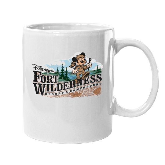 Discover Fort Wilderness Mickey Mugs Vintage 80's Style Disney Resort Unisex Mugs
