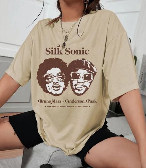 Silk Sonic Band Shirt Unisex, Silk Sonic Shirt, Mars planet shirt