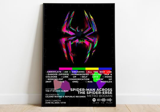 Poster Metro Boomin | Spider-Man: Across the Spider-Verse | Album Cover Poster