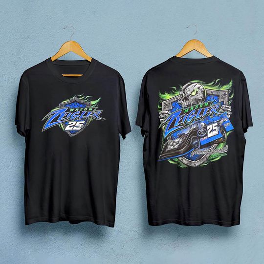 2000s Mason Zeigler Late Model Dirt Track Racing Graphic T-Shirt