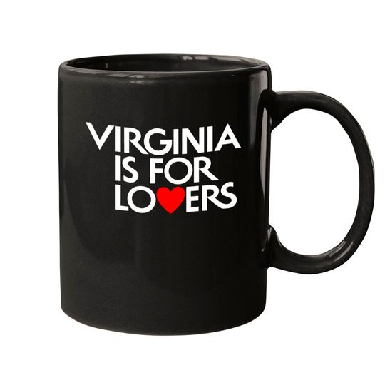 Vintage Virginia Is For Lovers Logo Sign Mugs