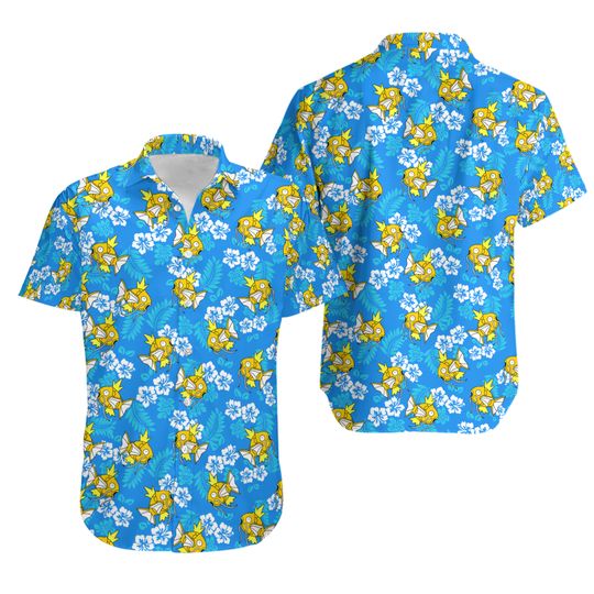 Magikarp Tropical Beach Pika Hawaiian Shirt