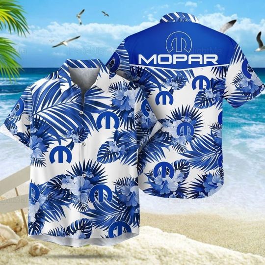 Mopar Hawaiian Shirt, Mopar Shirt Men, Mopar Button Shirt