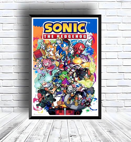 Sonic the Hedgehog Poster for bedroom decor, party decor, game room decor