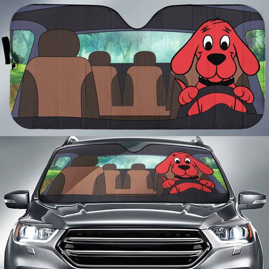 Clifford The Big Red Dog Car Sunshade