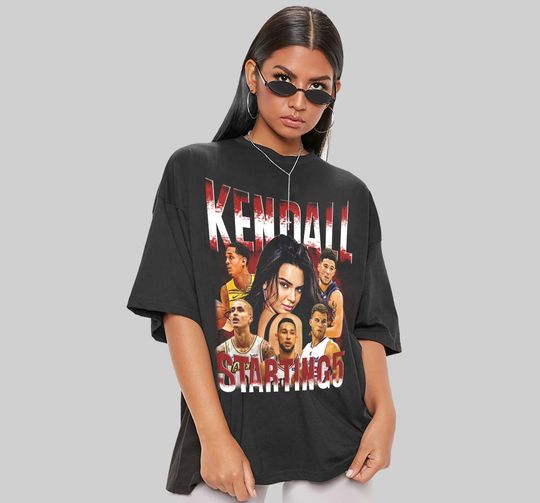 90s Vintage Kendall Starting Five Shirt Loahaddian Kendall Jenner Team