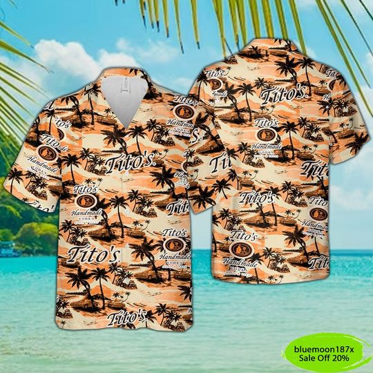 Titos Vodka Hawaiian Shirt And Shorts, Titos Hawaiian Shirt