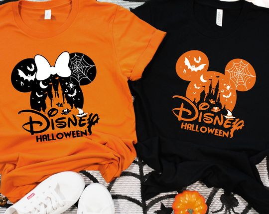Discover Disney Halloween Mickey And Minnie Shirts