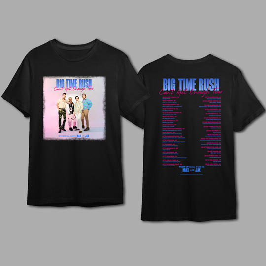 Big Time Rush Band Can't Get Enough Tour Shirt