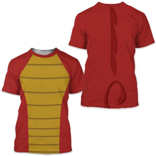 Mushu Shirt, Mulan Costume, Mushu Costume, Mens Disney Shirts