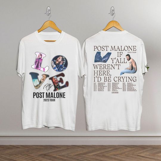 Post Malone Tour 2023 Apparel New Arrival Post Malone Shirt