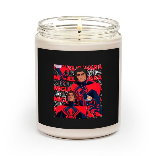 Spider-man 2099 Scented Candles, Spiderman Across the Spider-Verse Scented Candles, Miguel O'Hara Graphic Scented Candles
