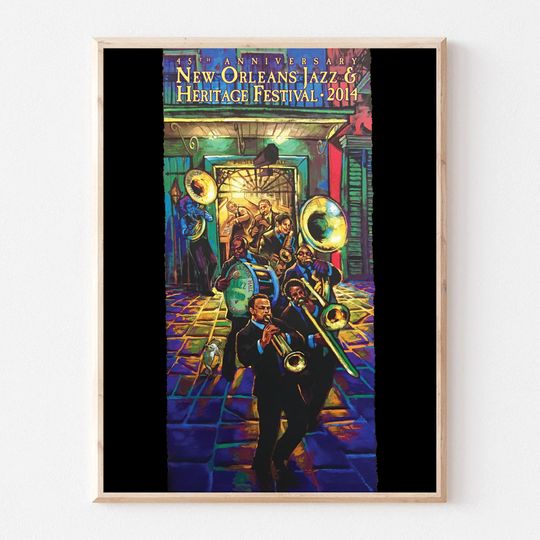 New Orleans Jazz 2014 Premium Matte Vertical Poster